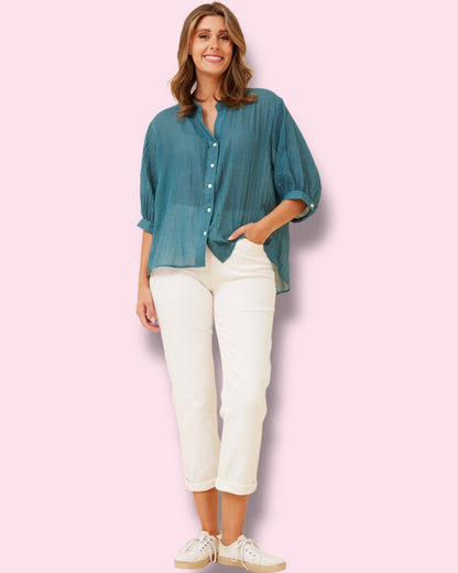Mia Shirt - Emerald