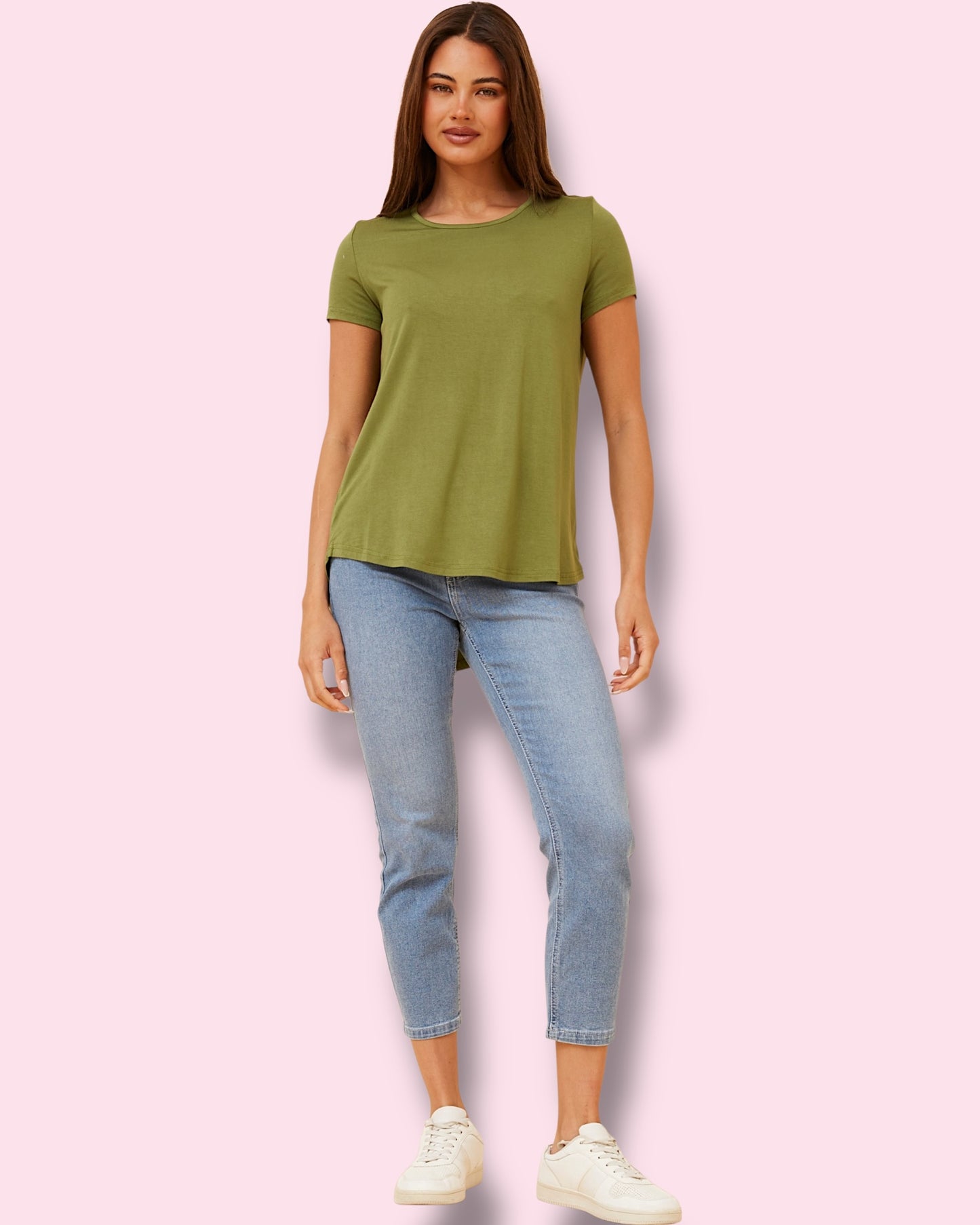 Bonnie Plain Tee - Olive
