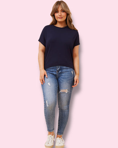 Plain Tee - Navy