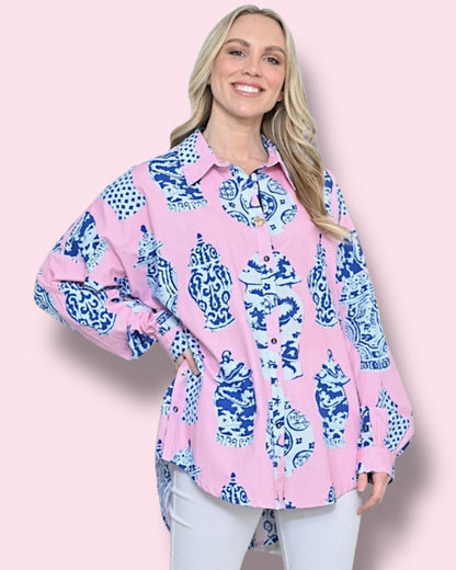 Ava Top - Pink