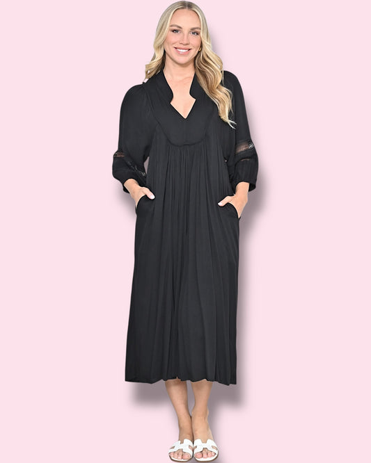 Kristy Plain Maxi - Black