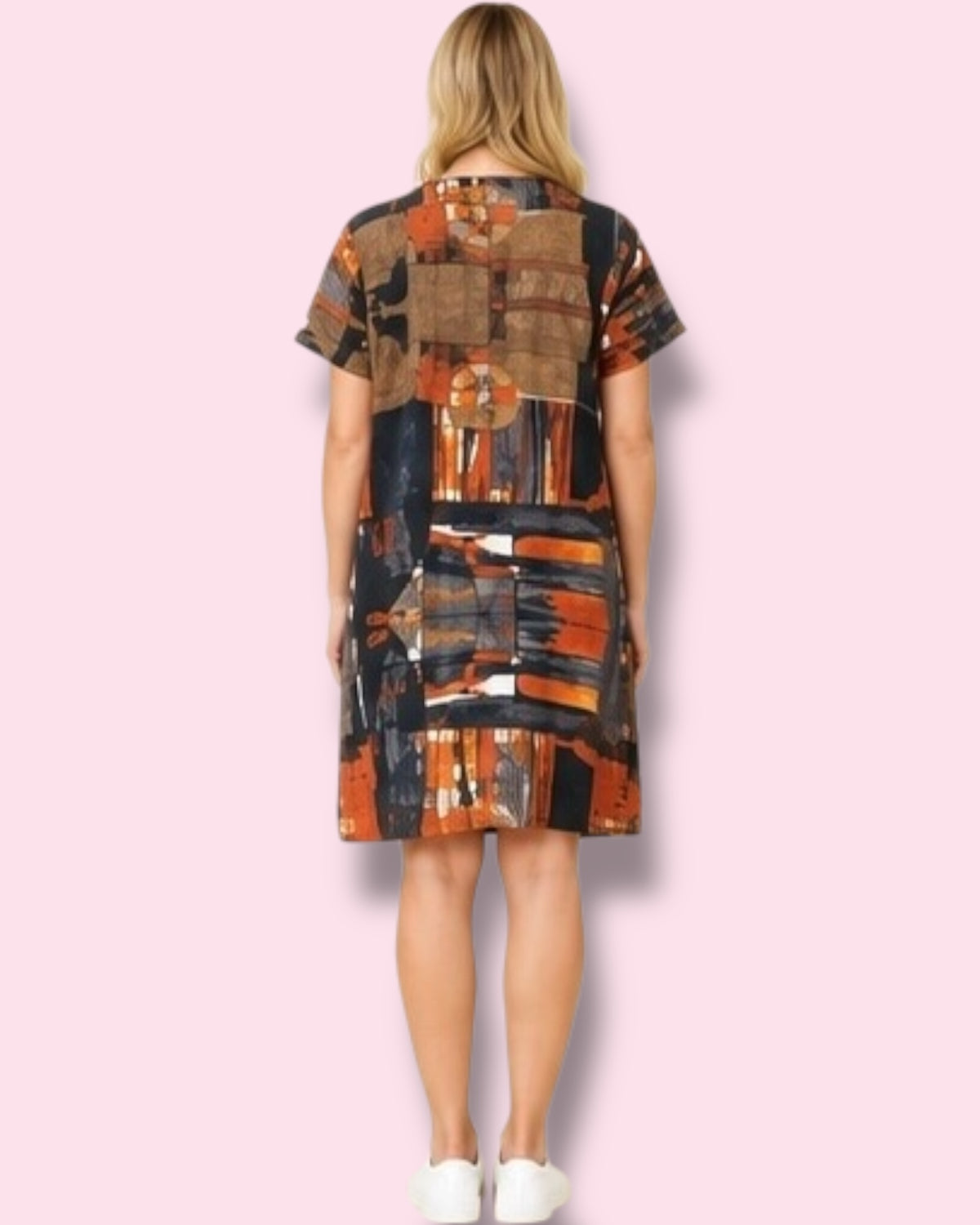 Selena Shift Dress - Burnt Sienna