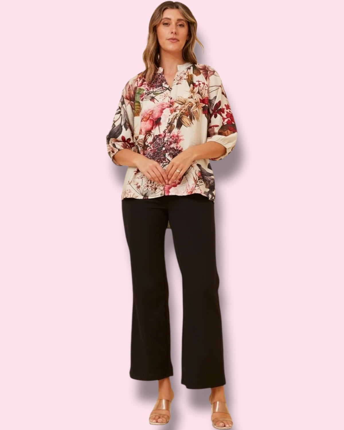 Tina Shirt - Multi Cream