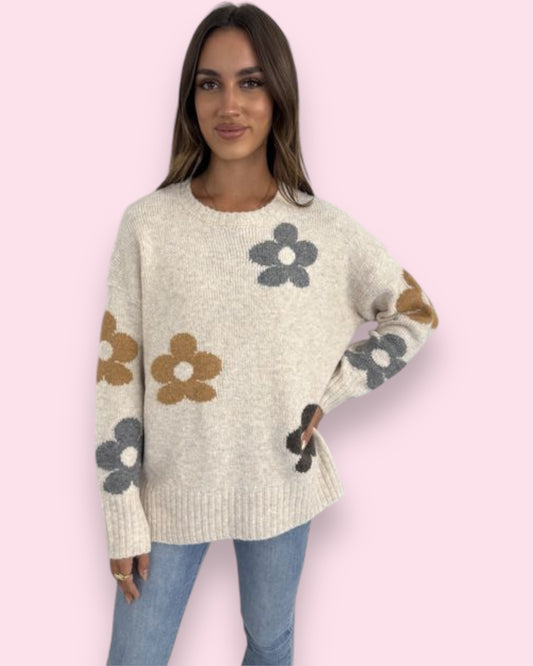 Charity Flower Knit