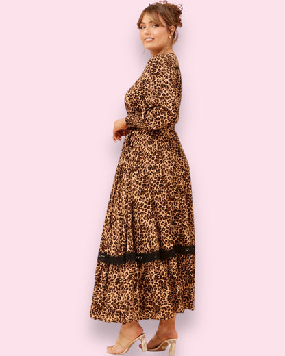 Chloe Maxi Dress - Animal Print