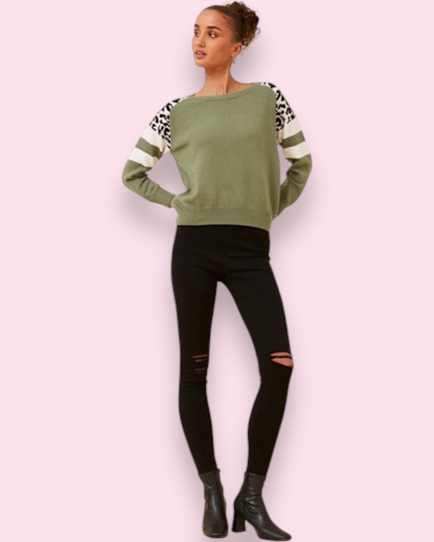 Tarli Animal Print Pullover