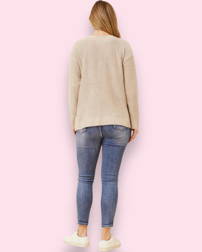 Luna Knit Jumper - Stone
