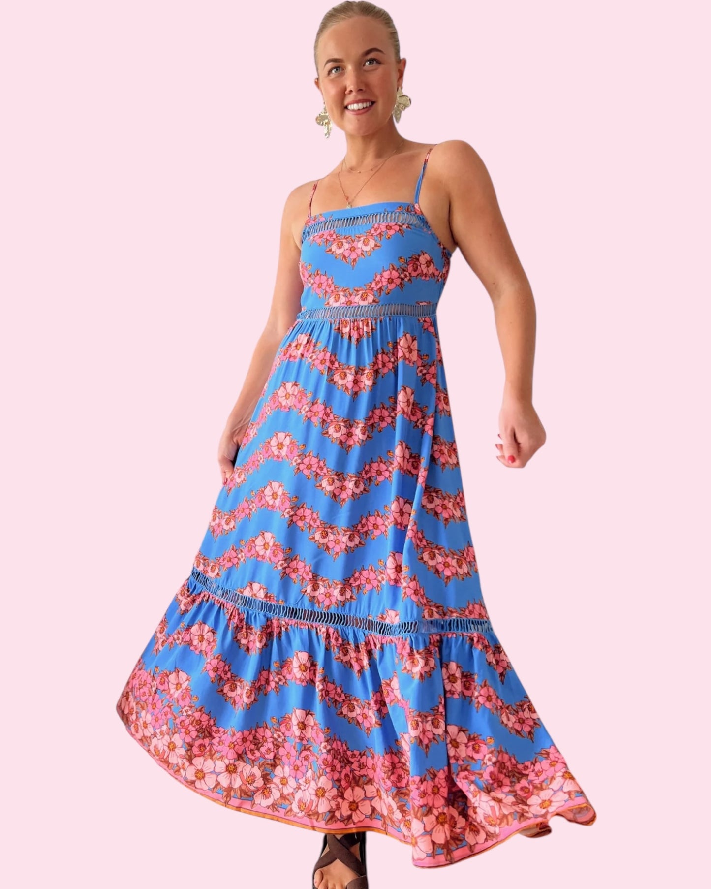 Iluka Midi Dress - Little Flowers