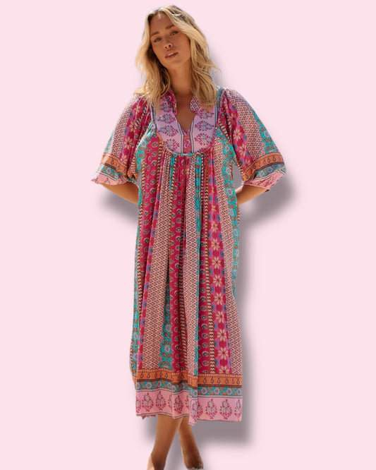 Boheme Midi Dress - Cedella Print