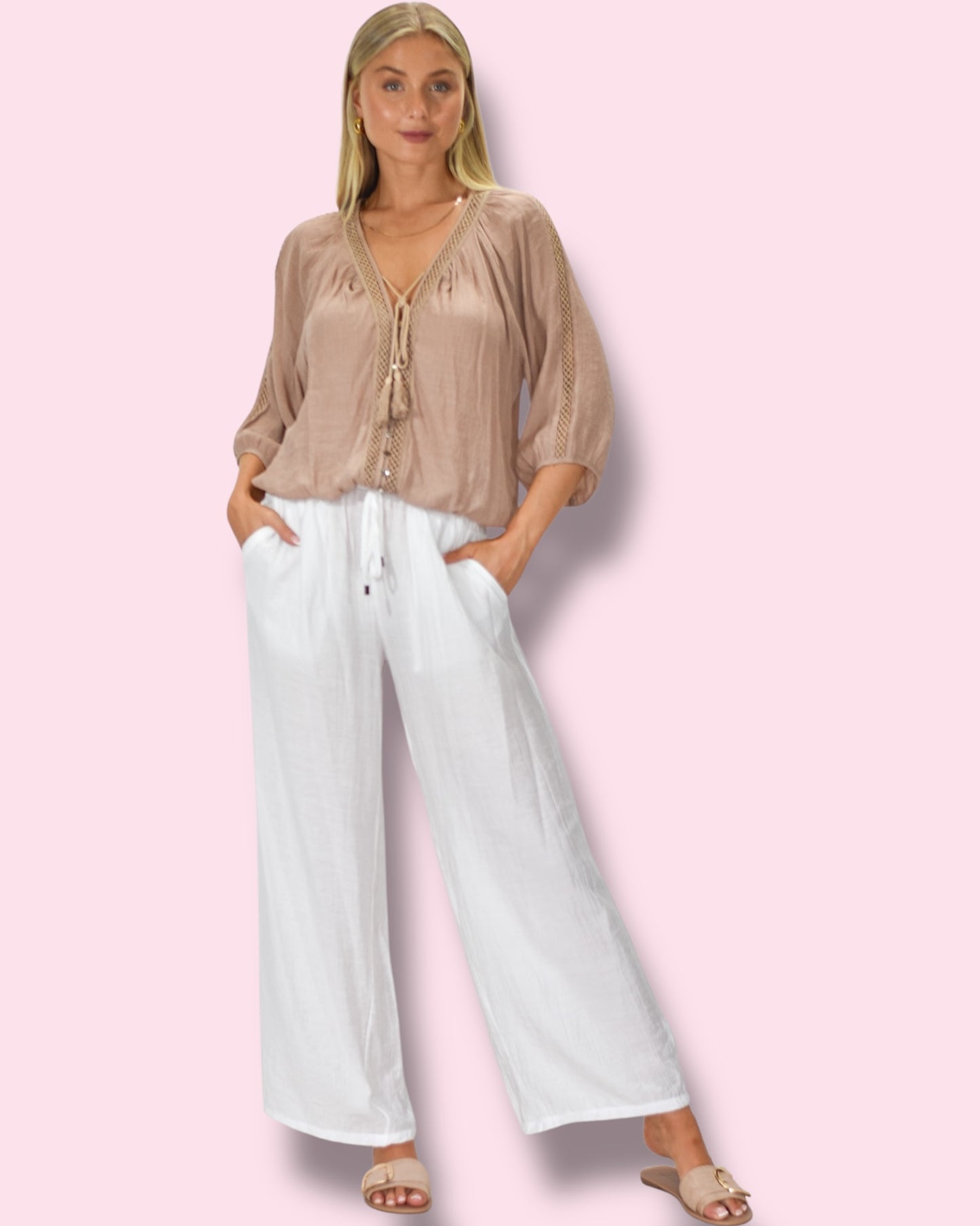 Noosa Pants - White