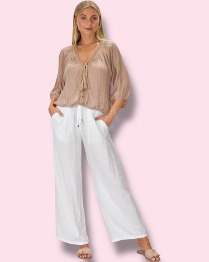 Noosa Pants - White
