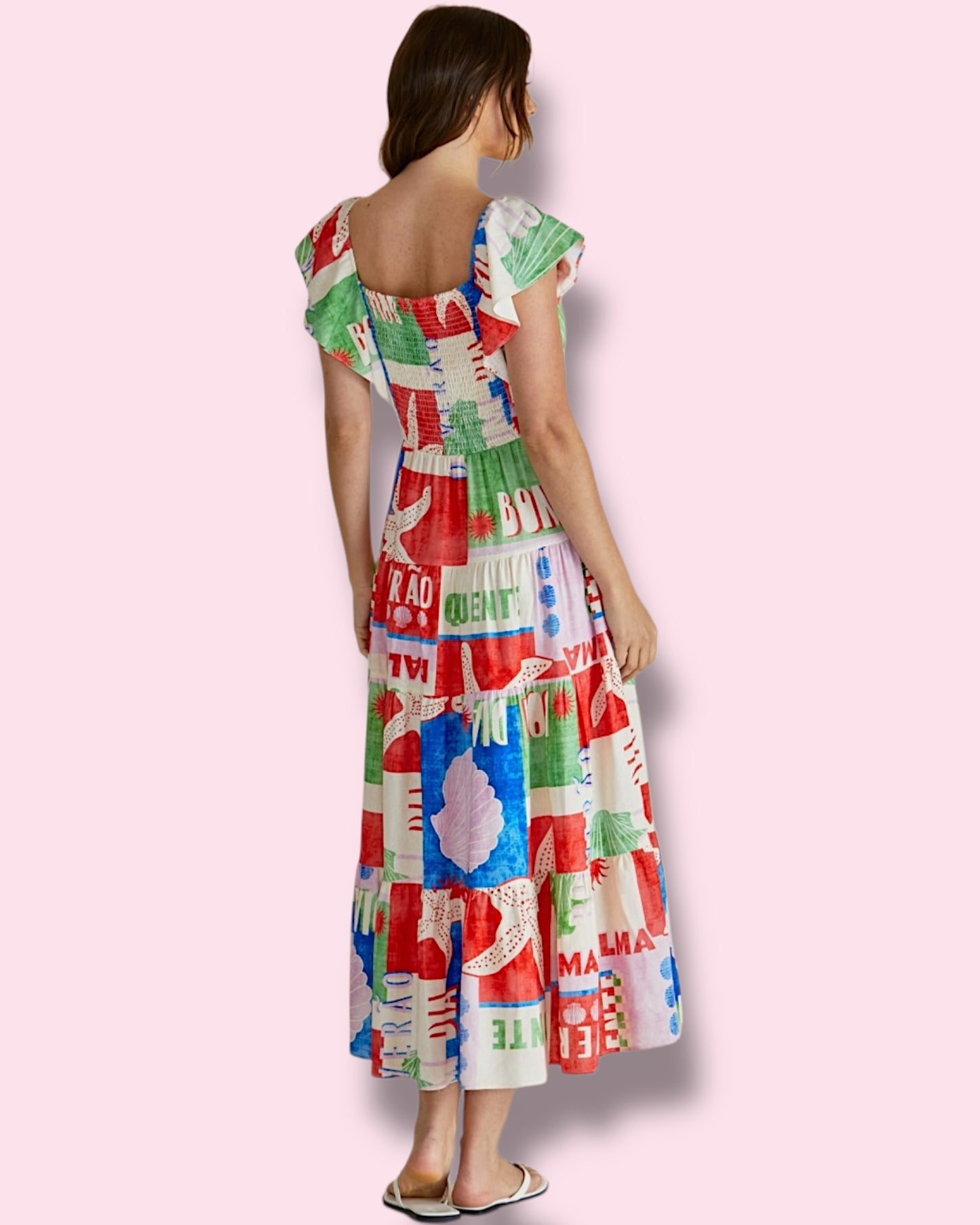 Sadie Dress - Seashell Print