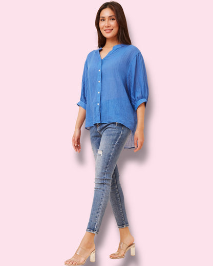Mia Shirt - Classic Blue