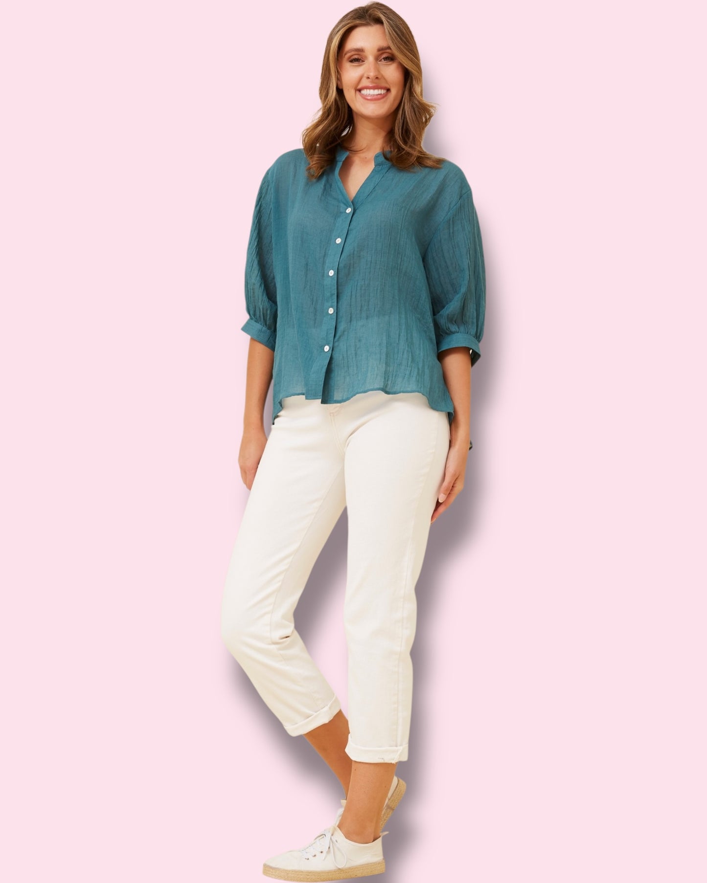 Mia Shirt - Emerald