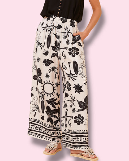 Monique Pants - Multi Black