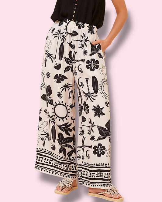 Monique Pants - Multi Black