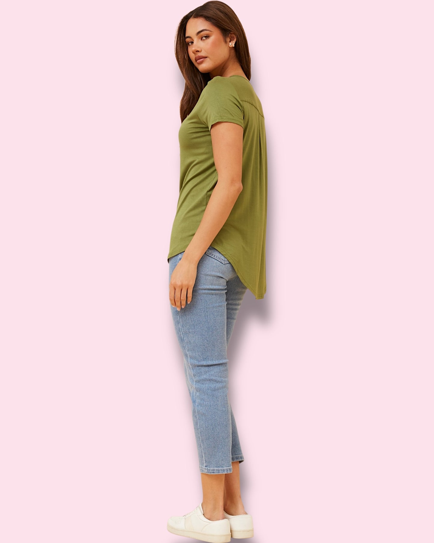 Bonnie Plain Tee - Olive