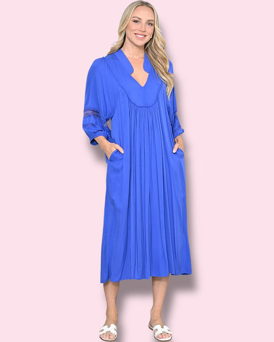 Kristy Plain Maxi - Cobalt