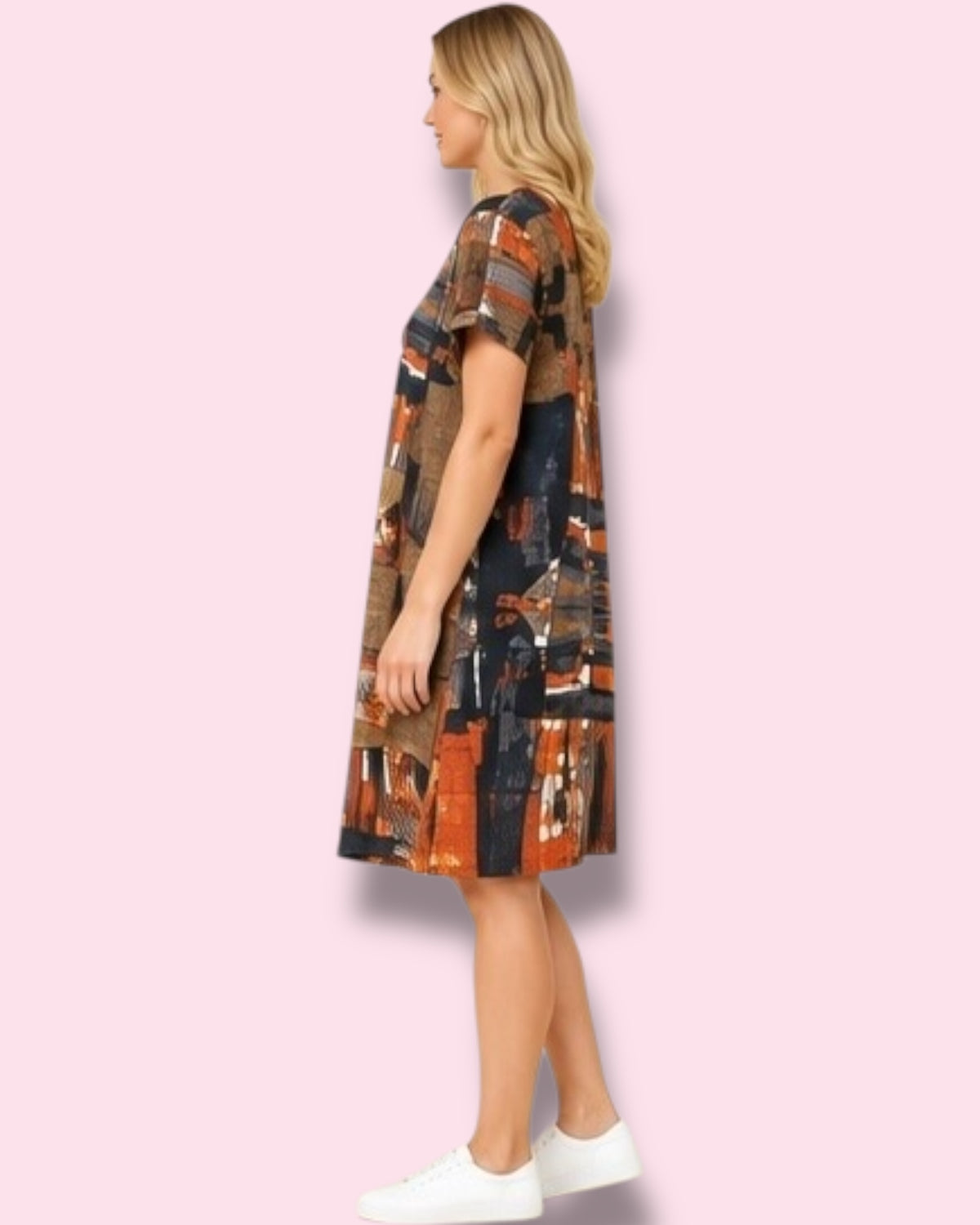 Selena Shift Dress - Burnt Sienna