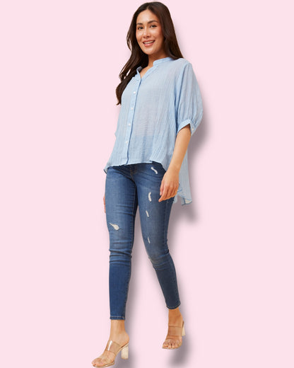 Mia Shirt - Sky Blue