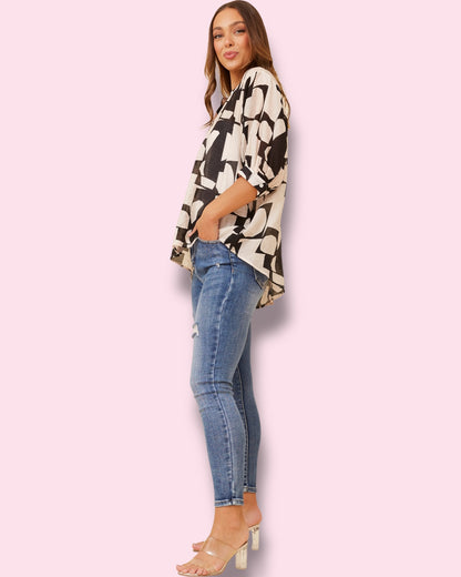 Mia Printed Shirt 🌼