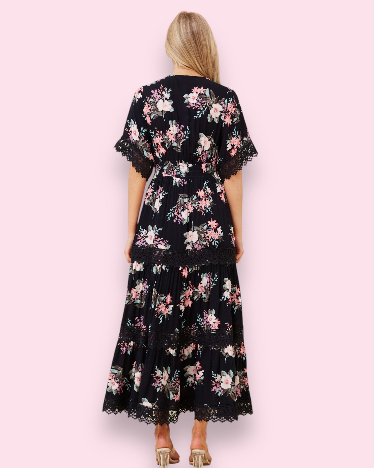 Harper Maxi - Navy Floral