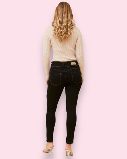 Nikki Denim Pants - Black