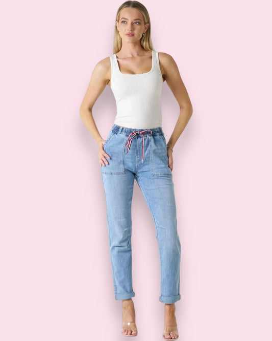 Marian Jogger Jeans - Light