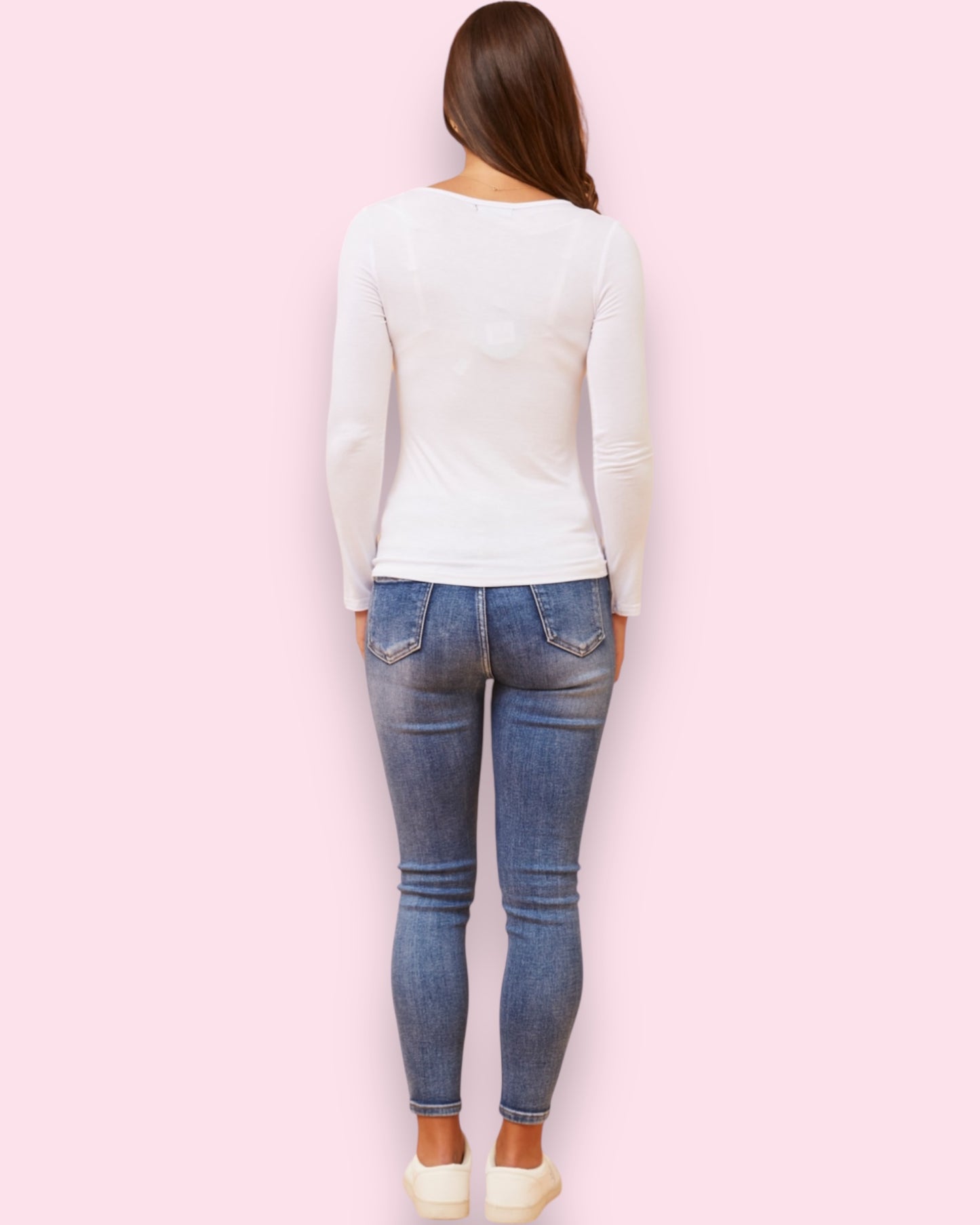 Amity Plain Top - White