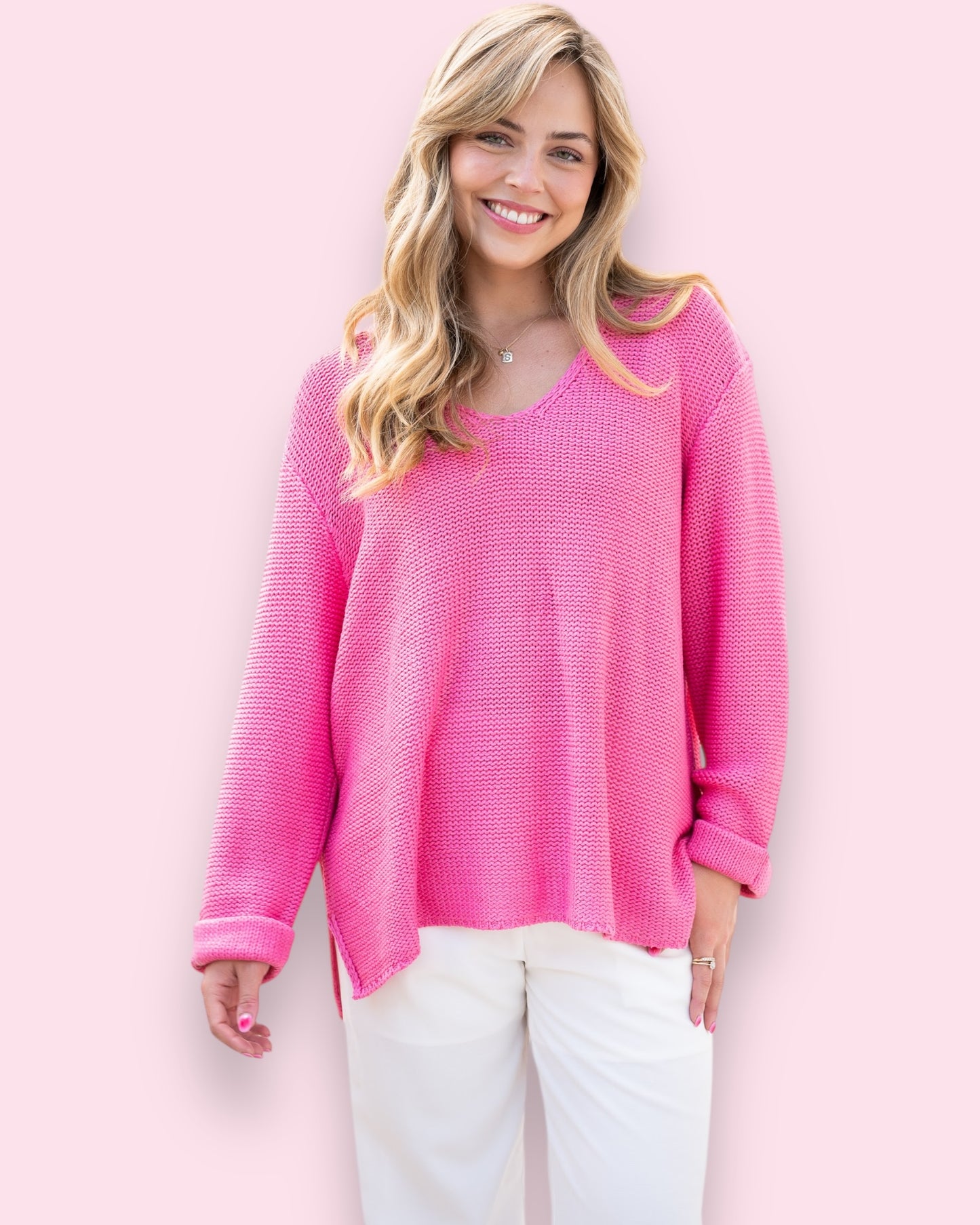 Maddie Knit - Berry Pink