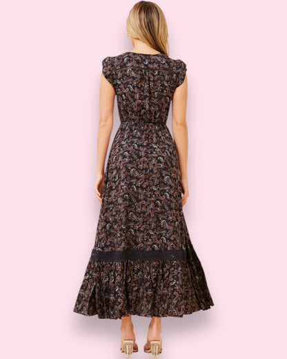 Cleo Maxi - Paisley Print