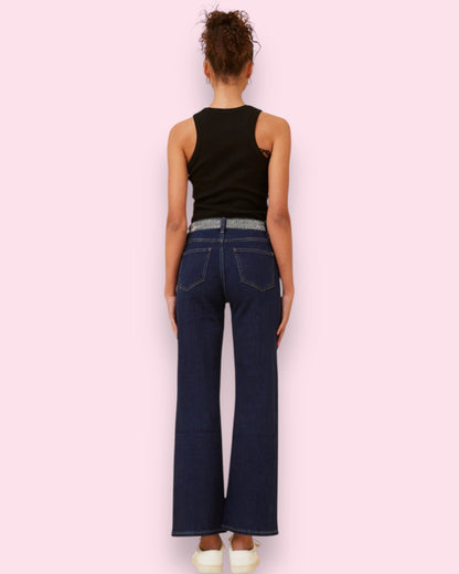 Madeline Diamanté Jeans - Dark Denim
