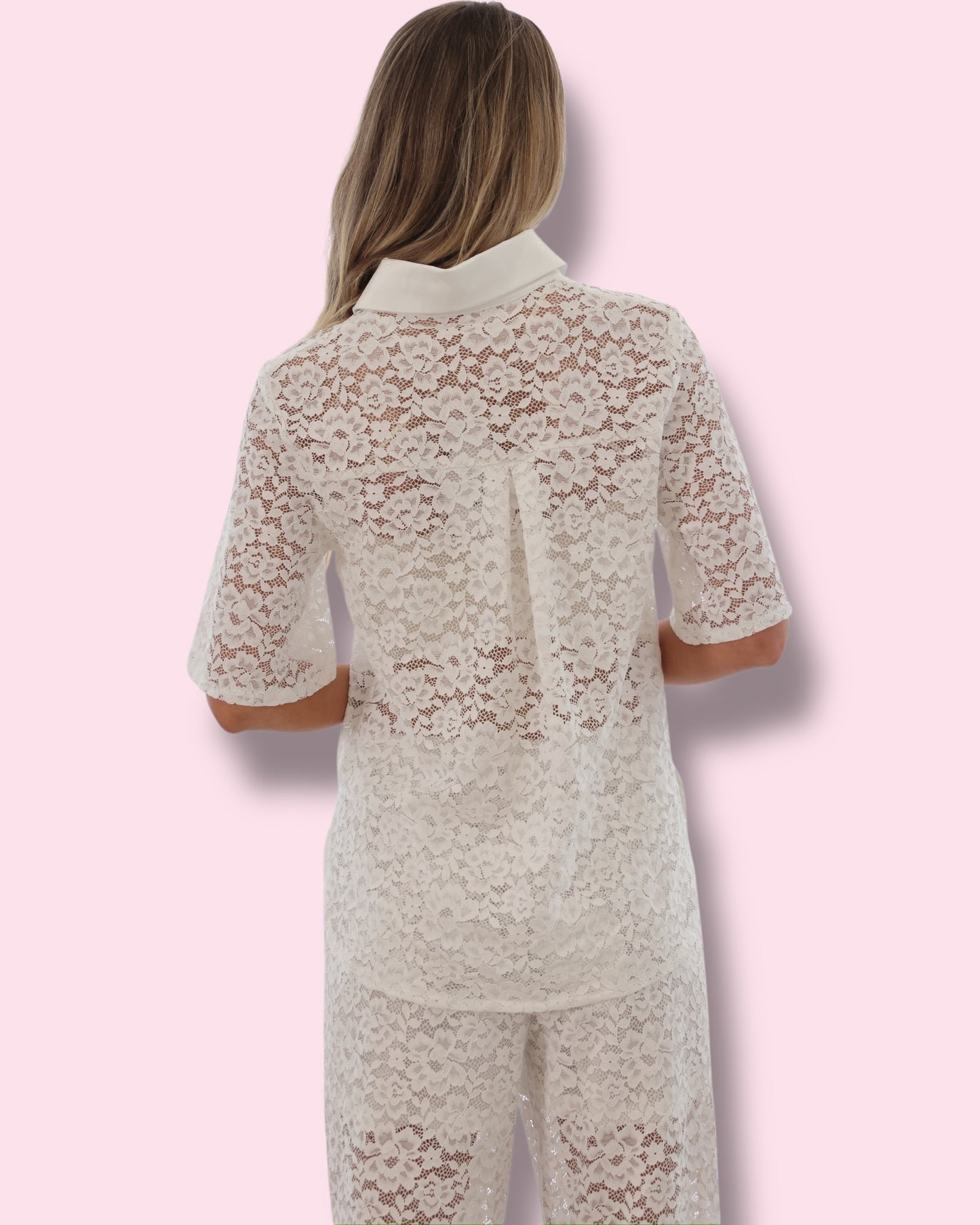 Leyna Lace Top - White