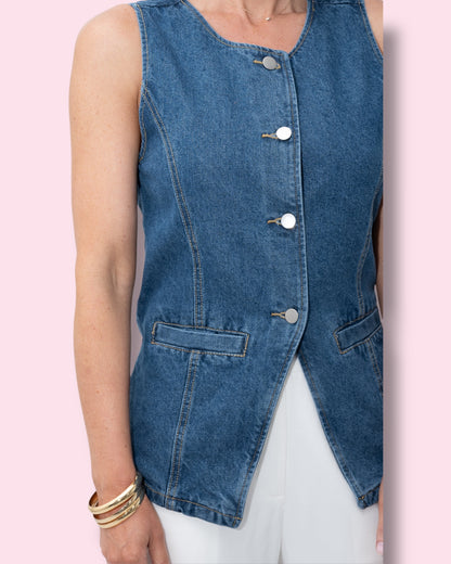 Alison Denim Waistcoat