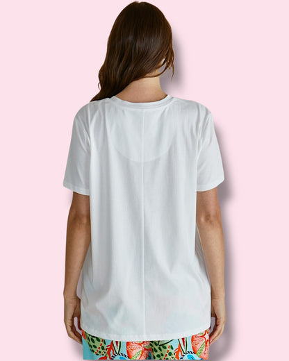 Ellia Crew Tee - Summer Vibes Print