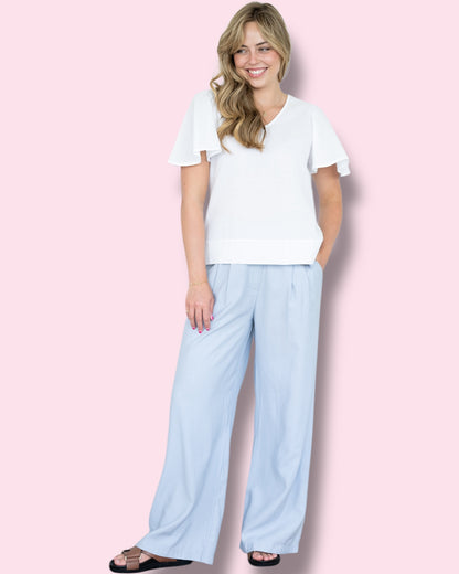 Parker Plain Top - White