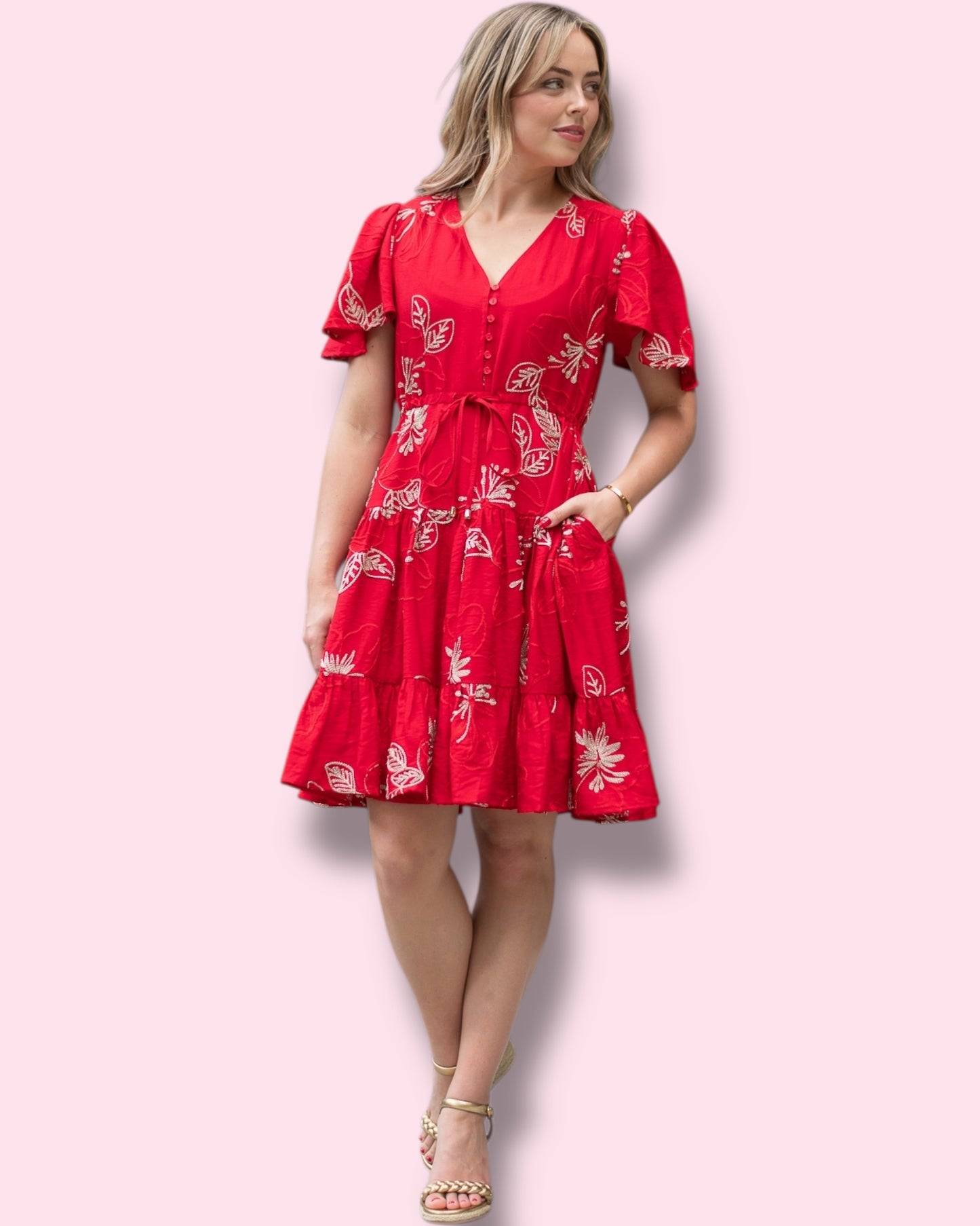 Christine Dress - Red