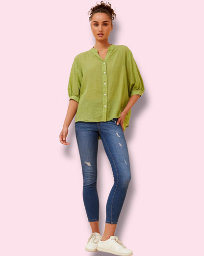Mia Shirt - Pistachio