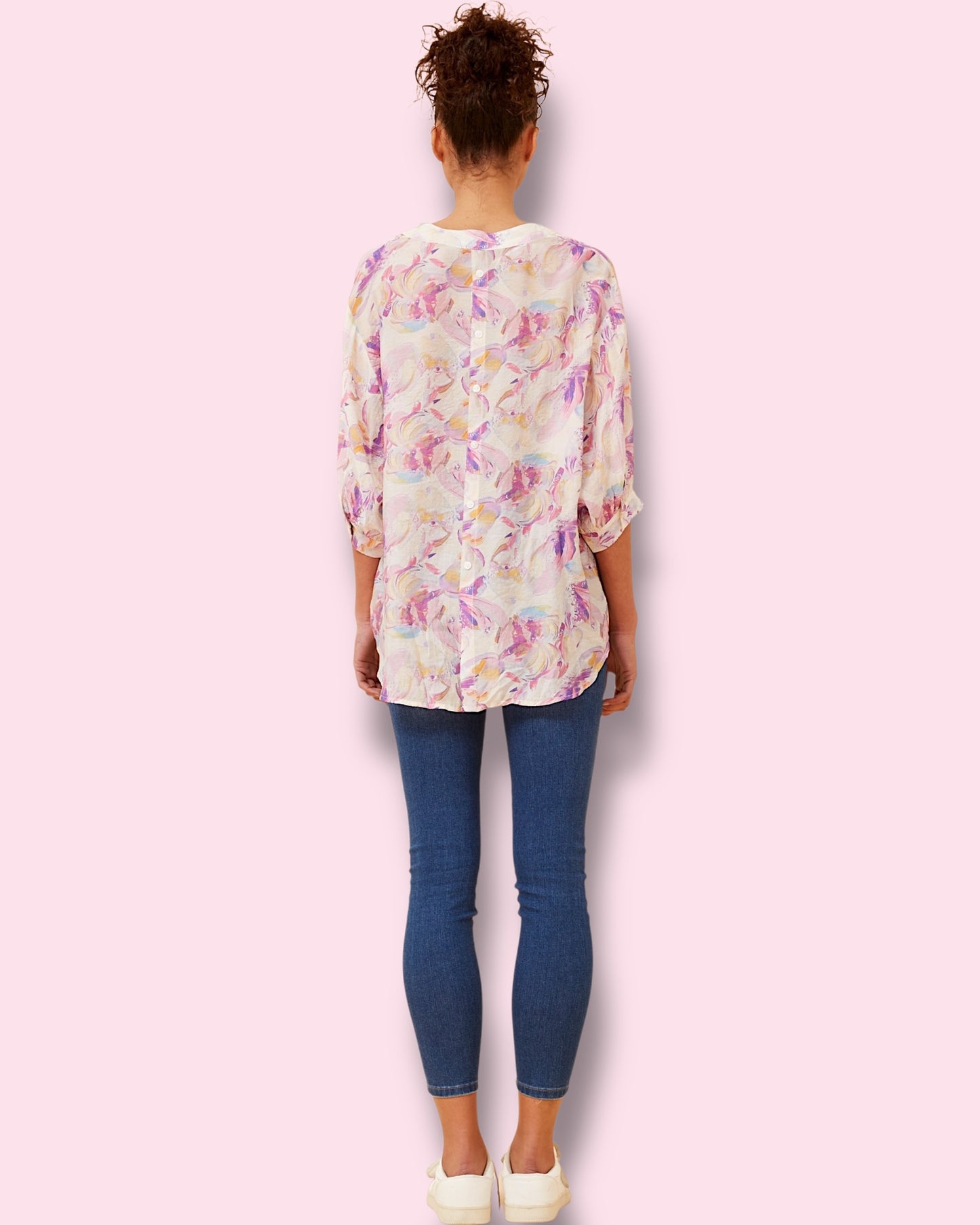 Mia Printed Shirt - Pink