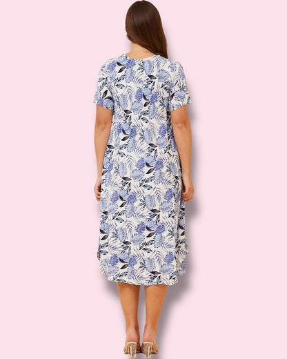 Amirah Dress - Cornflower Blue