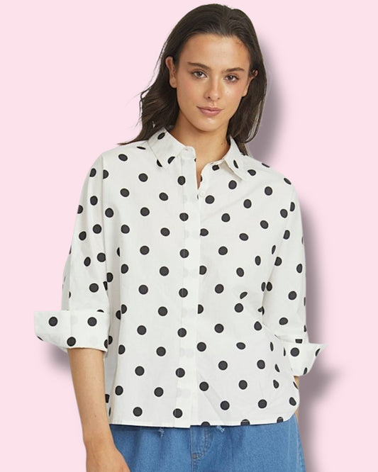 Quinn Shirt - Black Spot