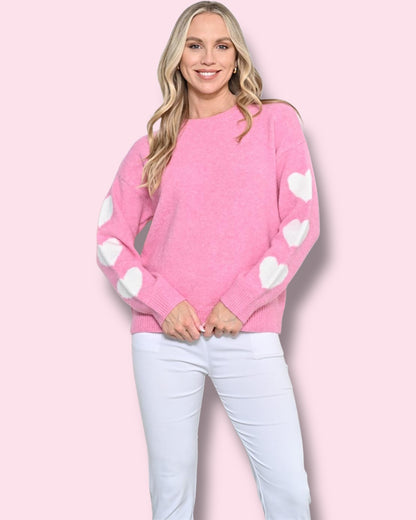Loveable Knit Jumper - Pink