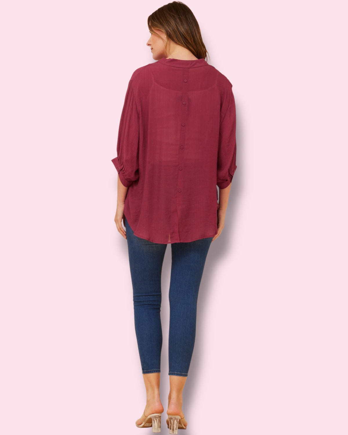 Mia Shirt - Dk Burgundy