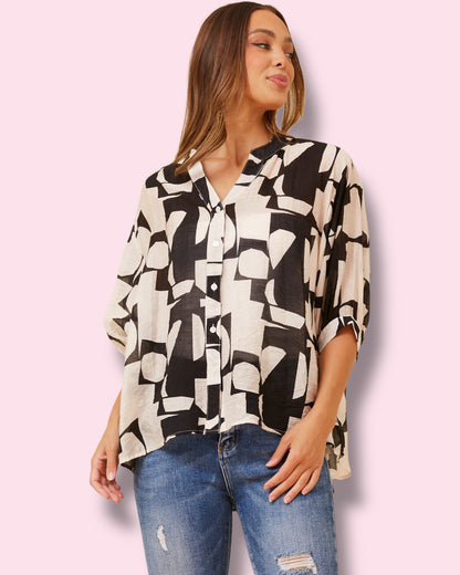 Mia Printed Shirt 🌼