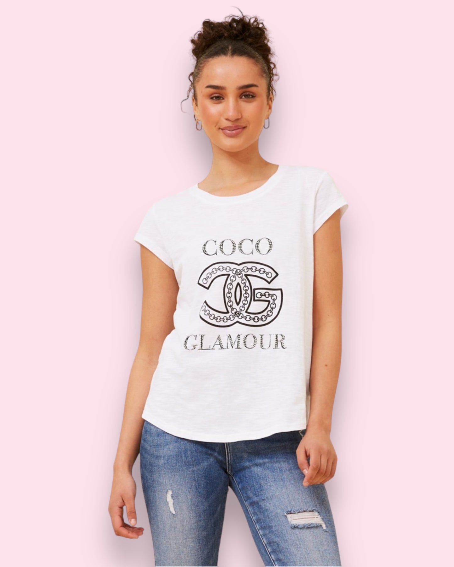 COCO Glamour Tee - White