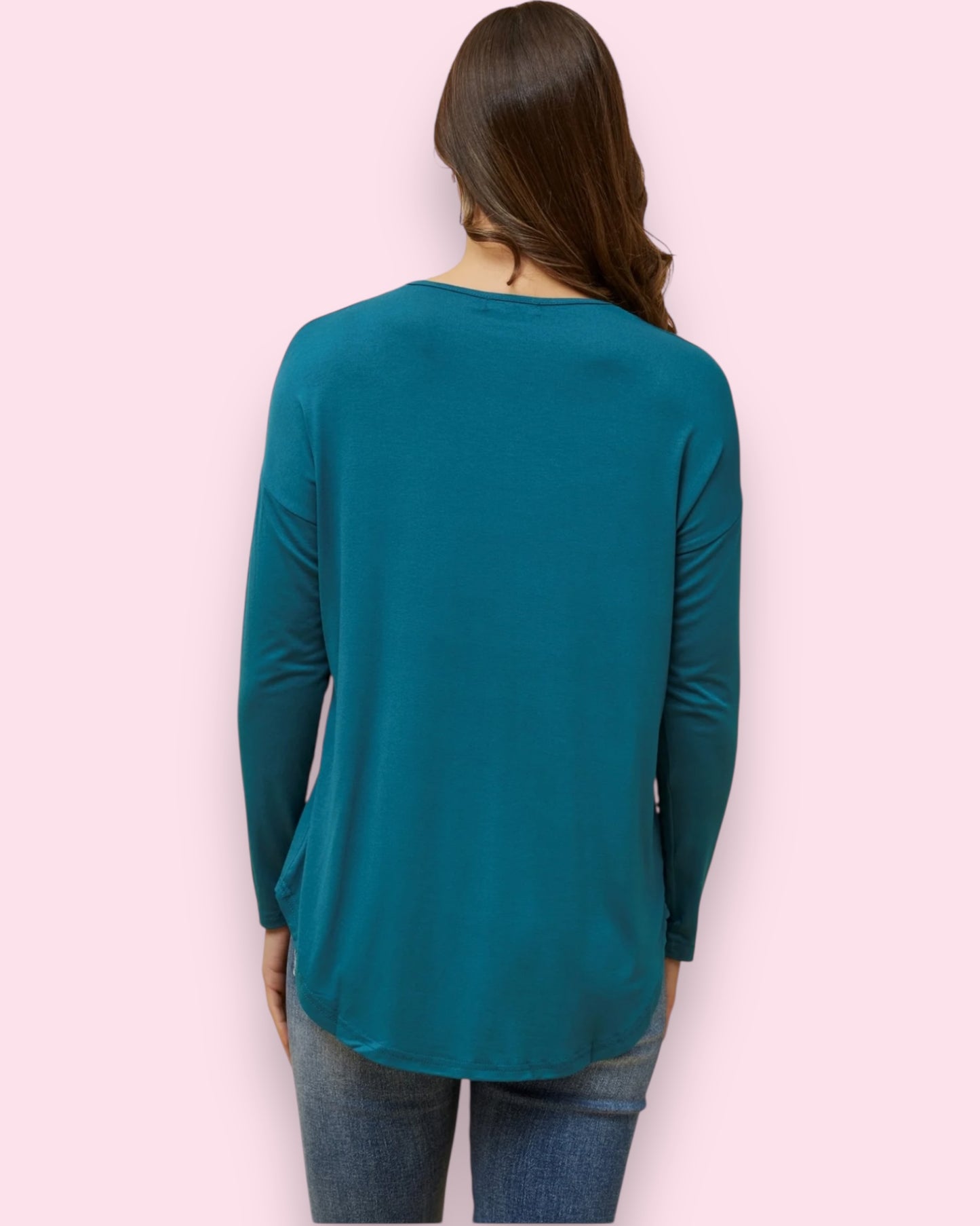 Star Print Top - Teal