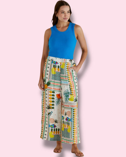 Francis Rib Tank - Blue