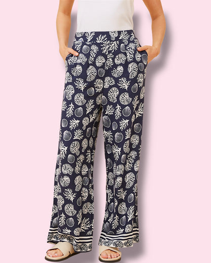 Monique Pants - Navy Nautical
