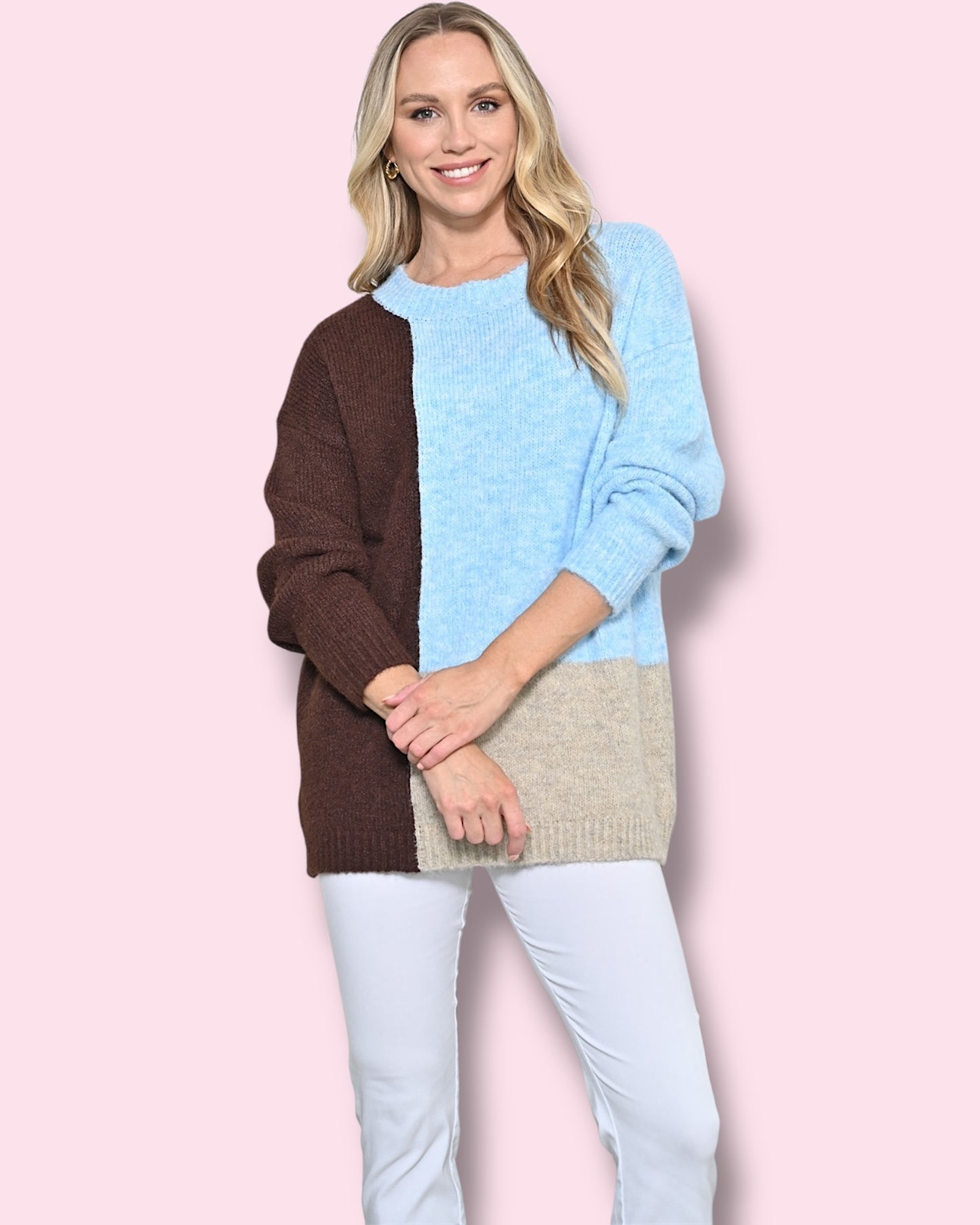 Baylee Knit Jumper - Blue