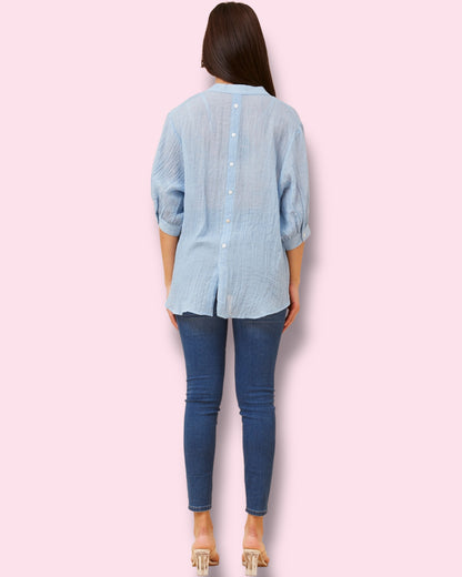 Mia Shirt - Sky Blue
